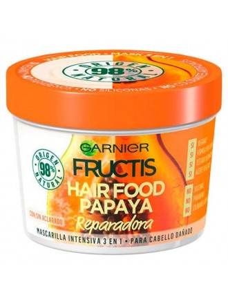 Maschera per capelli ristrutturante Alimento per capelli Papaya Garnier Fructis (390 ml) 390 ml