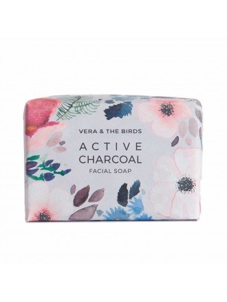 Facial Cleanser Vera & The Birds Soap Cake Active charcoal (100 g)